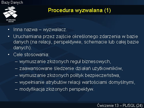 Procedura wyzwalana (1)