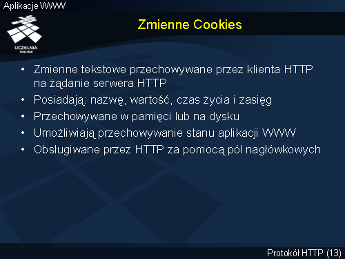 Zmienne Cookies