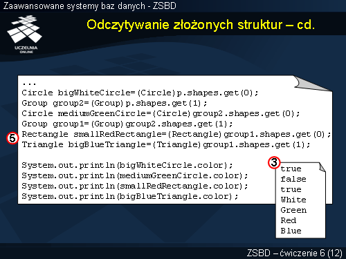 Odczytywanie złożonych struktur – cd.