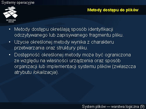 Metody dostępu do plików