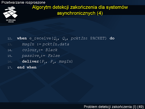Algorytm detekcji zakończenia dla systemów asynchronicznych (4)