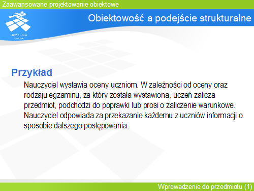 Obiektowość a podejście strukturalne