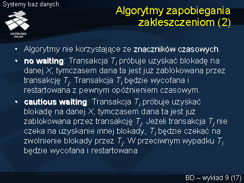 Algorytmy zapobiegania zakleszczeniom (2)