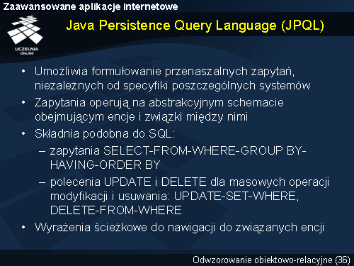 Java Persistence Query Language (JPQL)