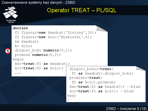 Operator TREAT – PL/SQL