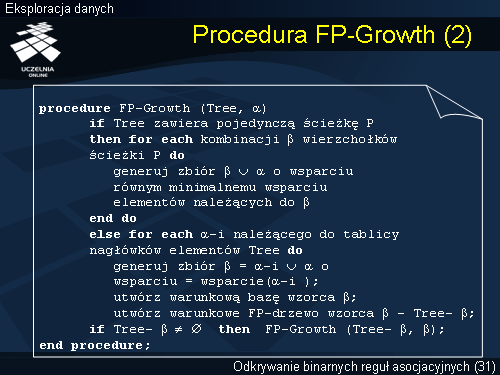 Procedura FP-Growth (2)