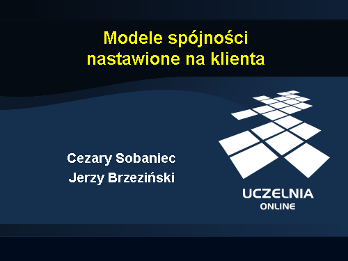 Modele spójności nastawione na klienta