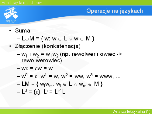 Operacje na językach