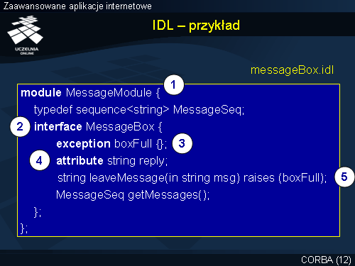 IDL – przykład