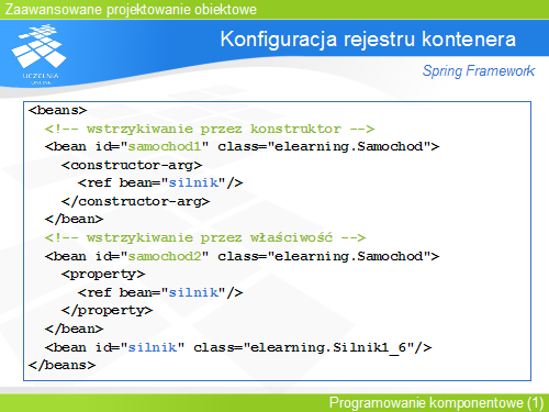 Konfiguracja rejestru kontenera