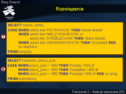 Rozwiązania