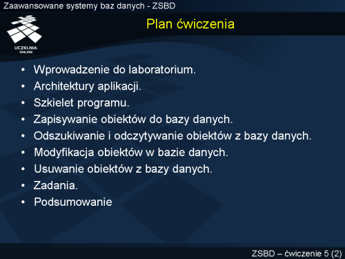 Plan ćwiczenia
