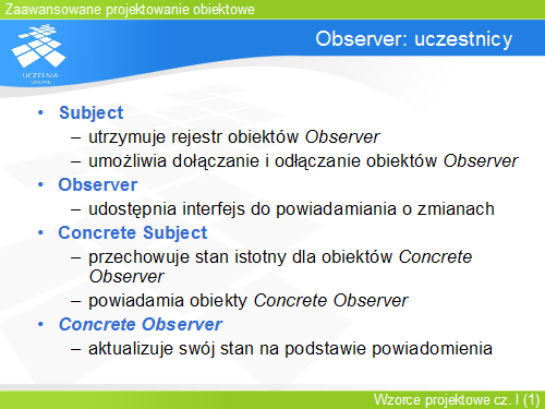 Observer: uczestnicy