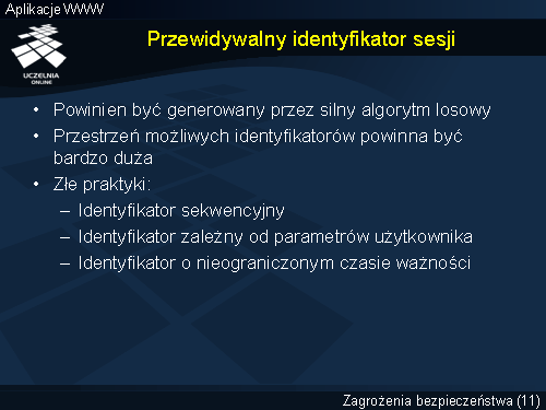 Przewidywalny identyfikator sesji