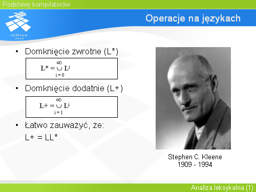 Operacje na językach(1)