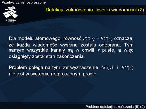 Detekcja zakończenia: liczniki wiadomości (2)