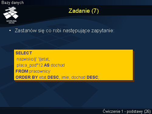 Zadanie (7)