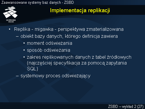 Implementacja replikacji