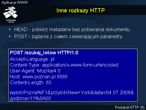 Inne rozkazy HTTP