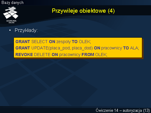 Przywileje obiektowe (4)