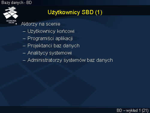 Użytkownicy SBD (1)