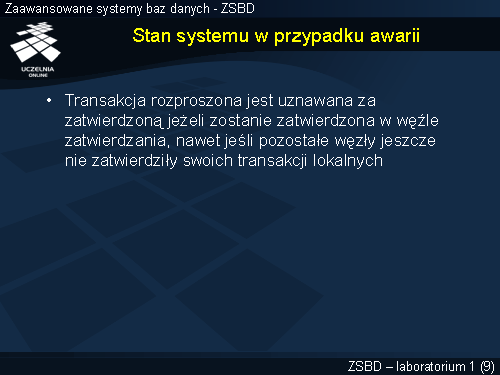 Stan systemu w przypadku awarii