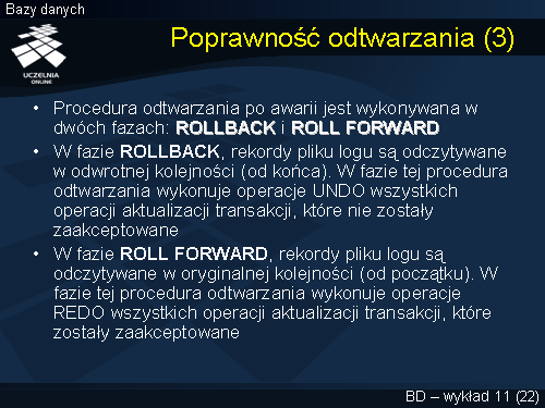 Poprawność odtwarzania (3)