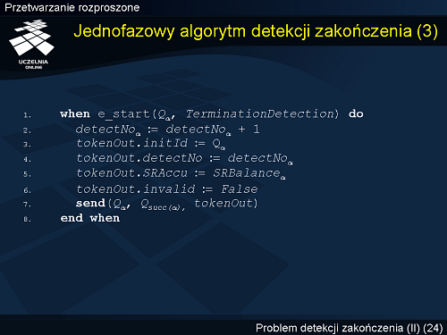 Jednofazowy algorytm detekcji zakończenia (3)