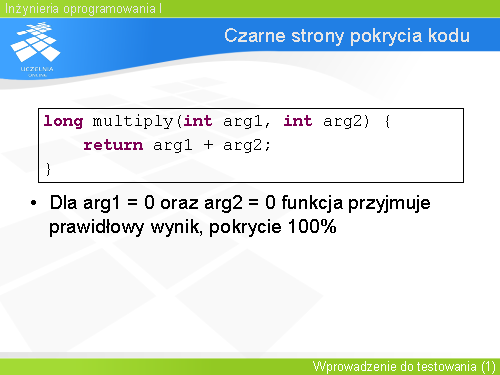 Czarne strony pokrycia kodu