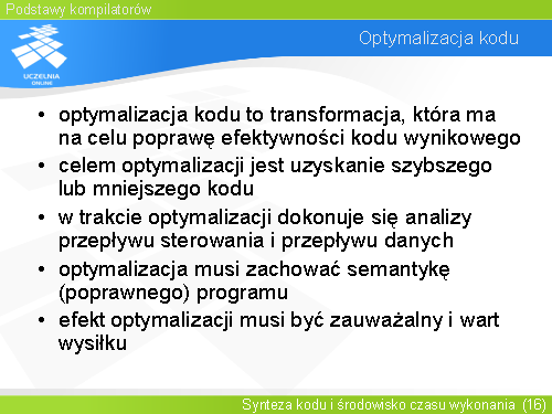 Optymalizacja kodu