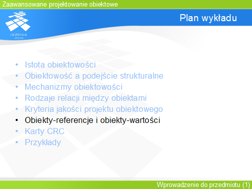 Plan wykładu