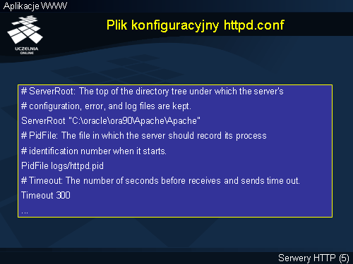 Plik konfiguracyjny httpd.conf