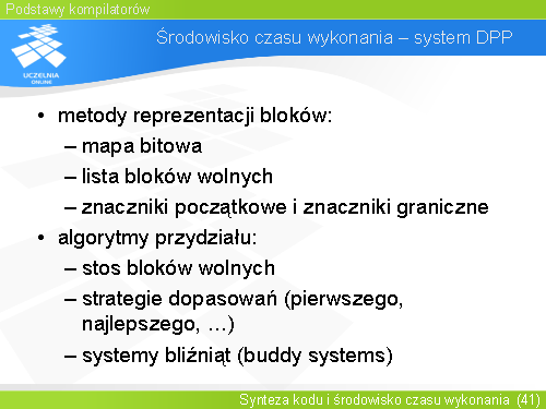 Środowisko czasu wykonania – system DPP(2)