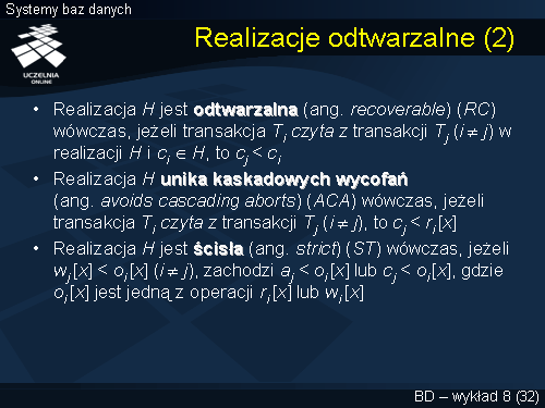 Realizacje odtwarzalne (2)