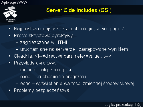 Server Side Includes (SSI)