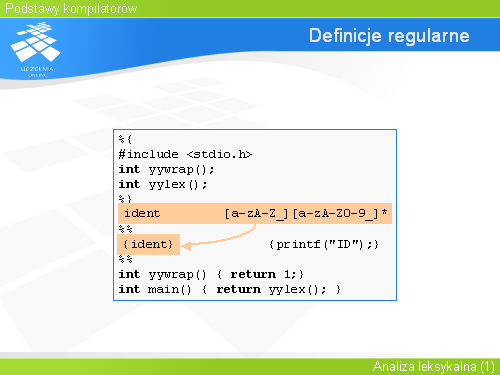 Definicje regularne(1)