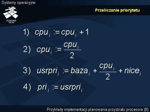 Przeliczanie priorytetu