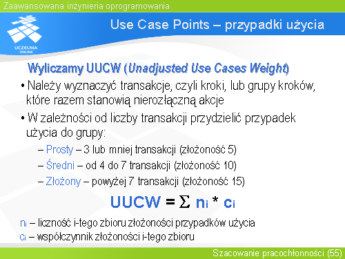 Use Case Points – przypadki użycia