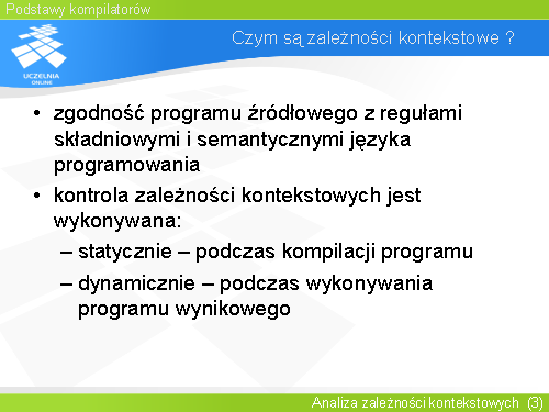 Czym są zależności kontekstowe ?