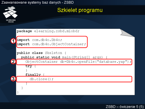 Szkielet programu
