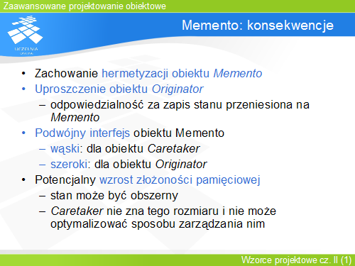 Memento: konsekwencje