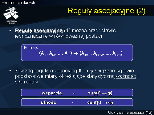 Reguły asocjacyjne (2)