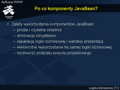 Po co komponenty JavaBean?
