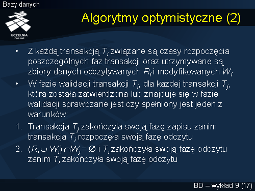 Algorytmy optymistyczne (2)
