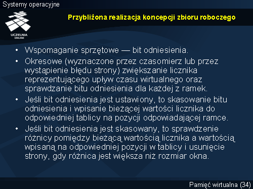 Przybliżona realizacja koncepcji zbioru roboczego