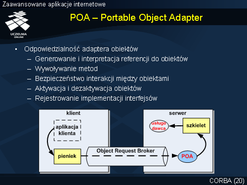 POA – Portable Object Adapter
