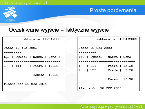 Proste porównania