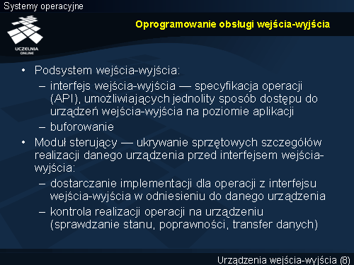 Oprogramowanie obsługi wejścia-wyjścia