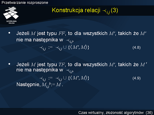 Konstrukcja relacji ≺i,j(3)