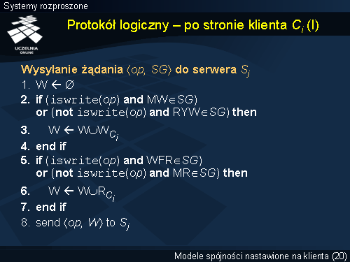 Protokół logiczny – po stronie klienta Ci (I)
